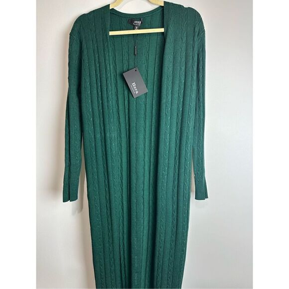 Hunter Green Knit Maxi Sweater Dress - Picture 12 of 16